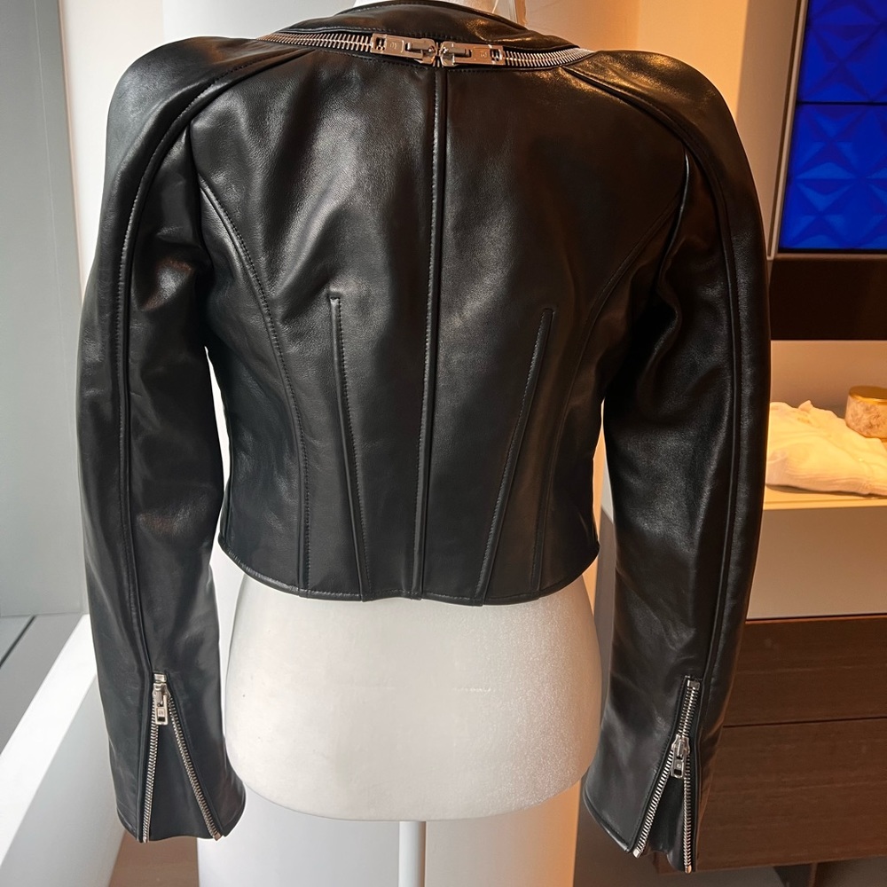 Alexander Wang Leather Jacket NWT - Picture 4 of 7